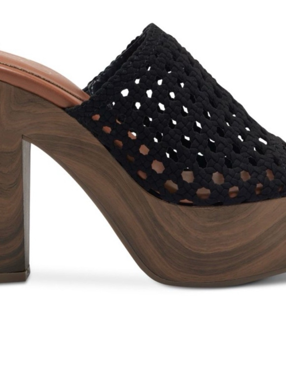 Brand new Jessica Simpson 5 inch with 1 1/2 platform Crochet Slide Mules